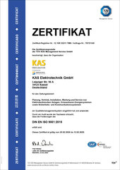 Wir arbeiten nach der ISO 9001:20115 Norm